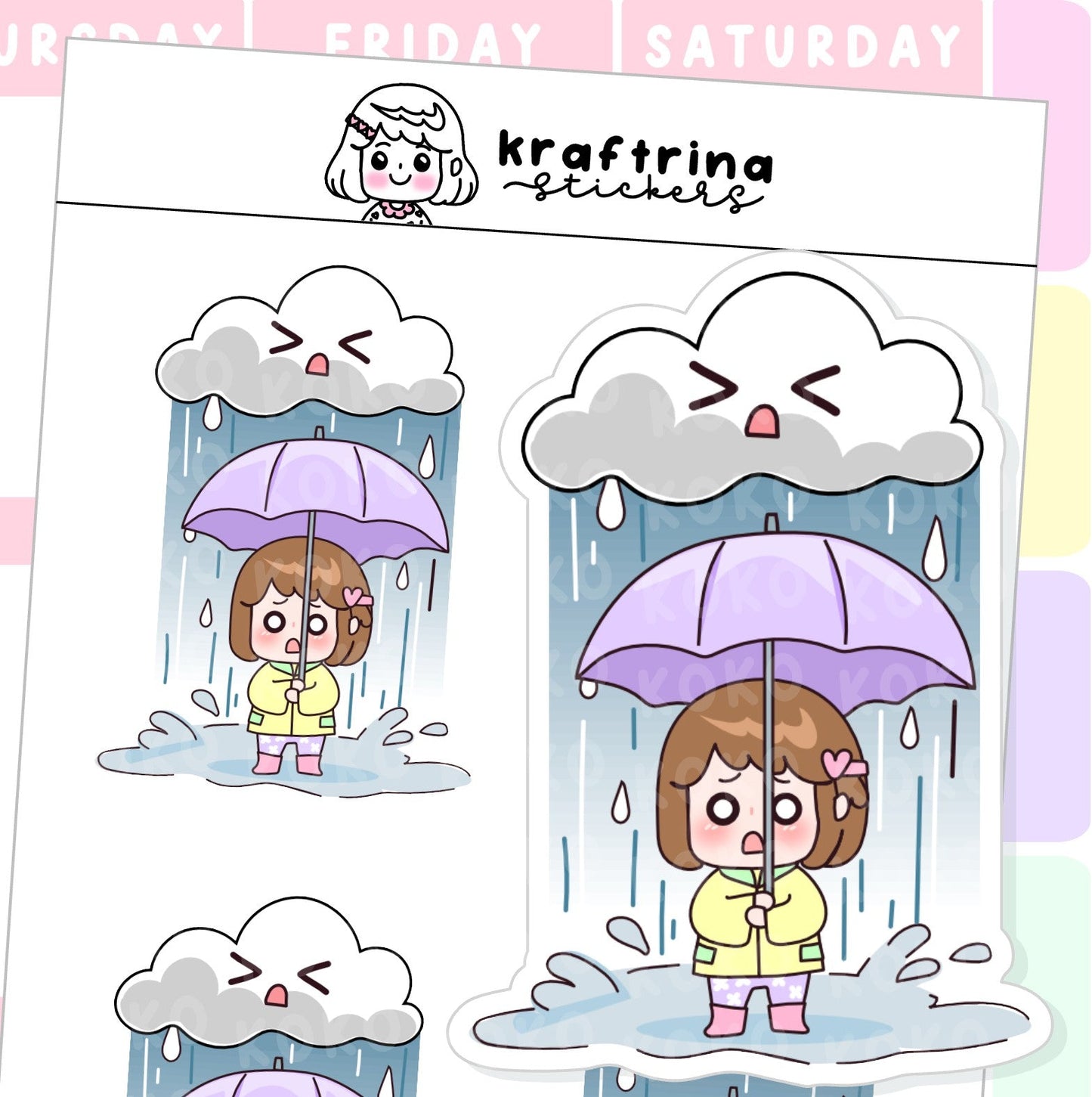 BAD WEATHER BIG STICKERS (65-K004 DECO)