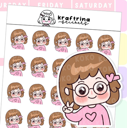 LOOKS CUTE WITH EYEGLASSES (64-K004)