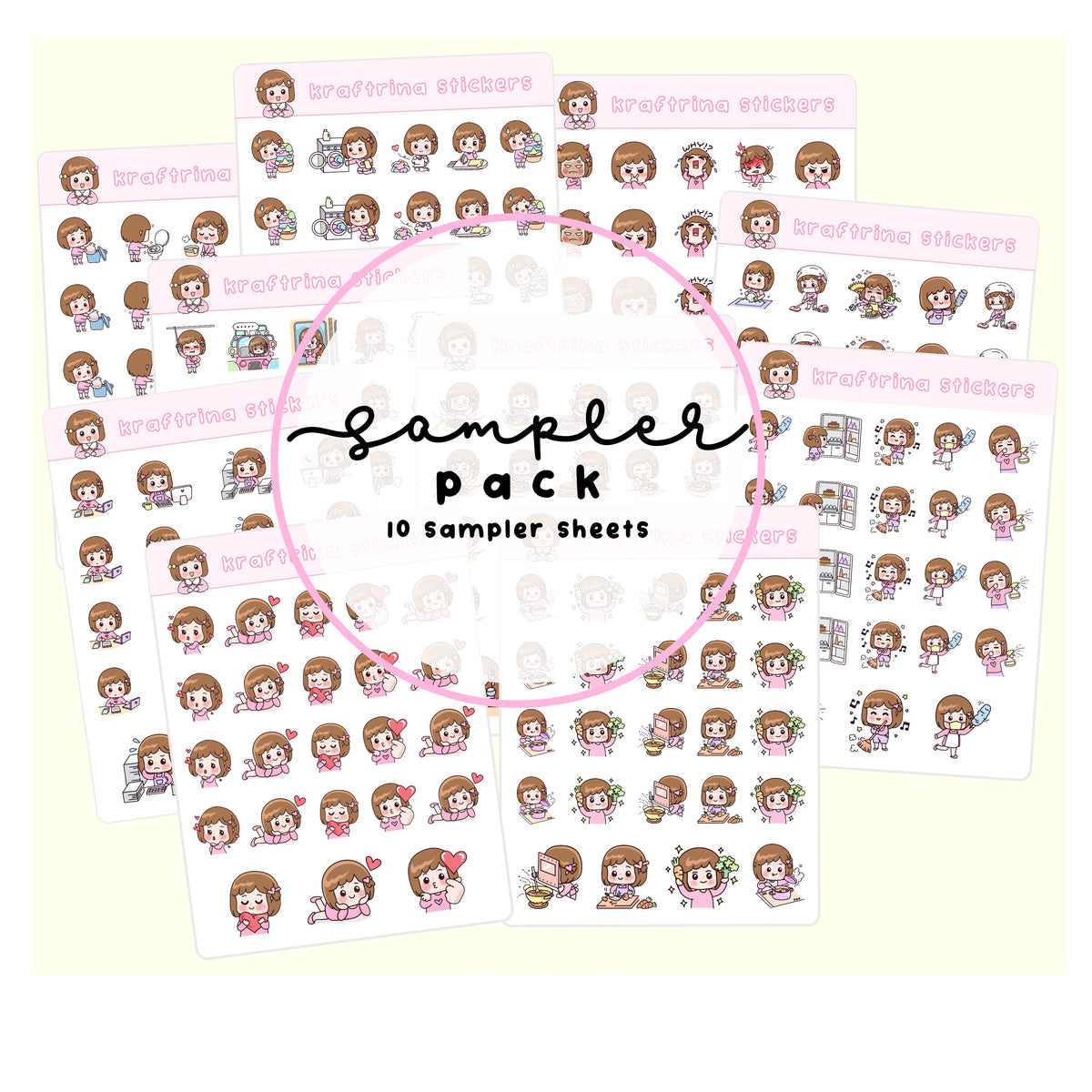 Sampler Bundle Pack - 10 sampler sheets